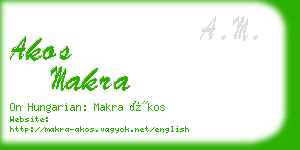 akos makra business card